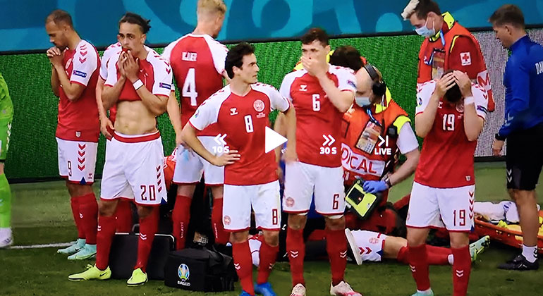 Collasso durante una partita di calcio EM: Christian Eriksen è sopravvissuto grazie a un defibrillatore di ZOLL